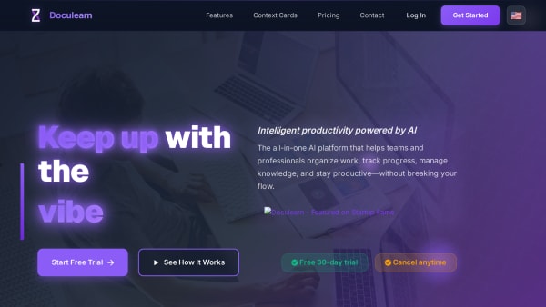 Doculearn's website screenshot
