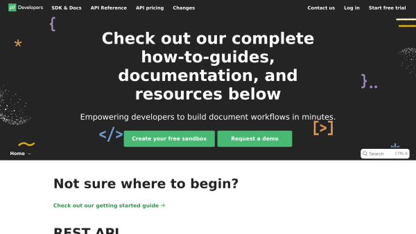 PandaDoc's website screenshot