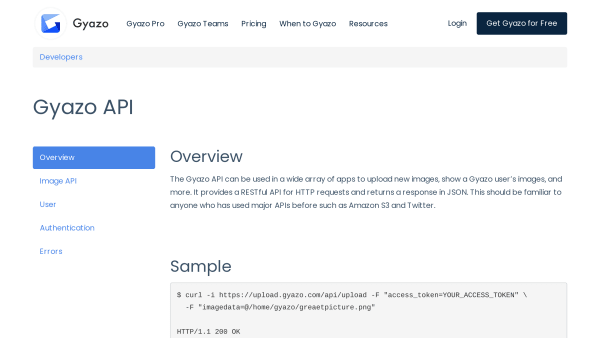 Gyazo's website screenshot