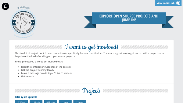 Up For Grabs's website screenshot