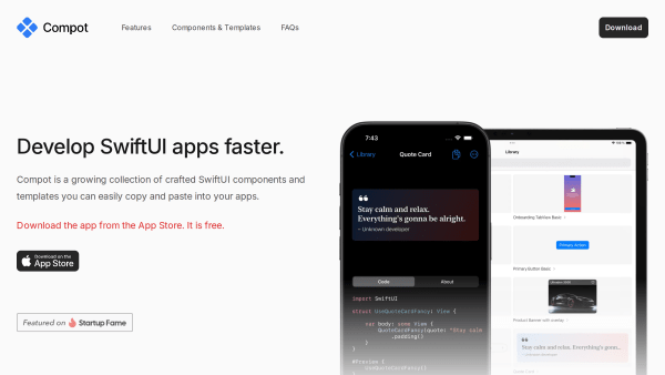 Compot's website screenshot