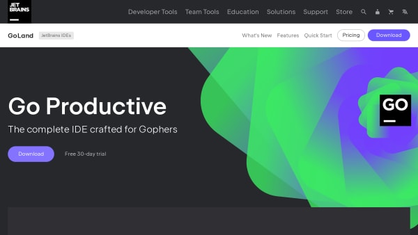 GoLand's website screenshot