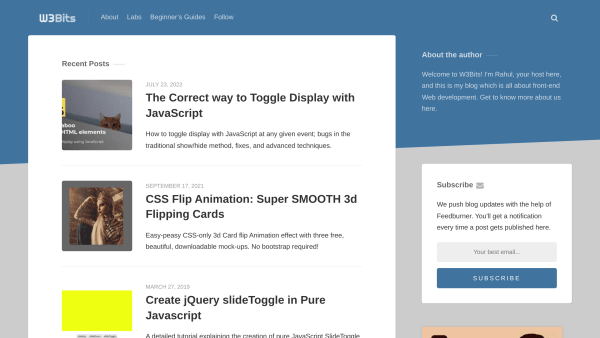 W3Bits's website screenshot