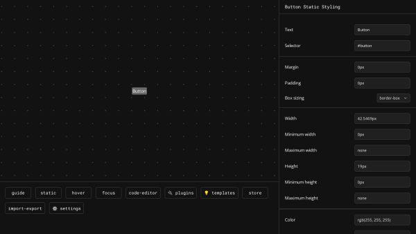 CSSButtonMaker's website screenshot