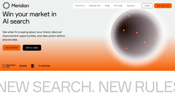Meridian's website screenshot