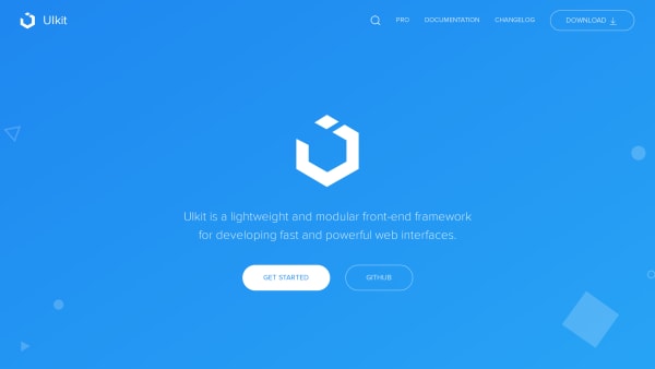 UIkit's website screenshot