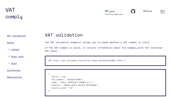 VATComply.com's website screenshot