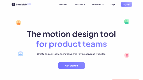 Lottielab's website screenshot