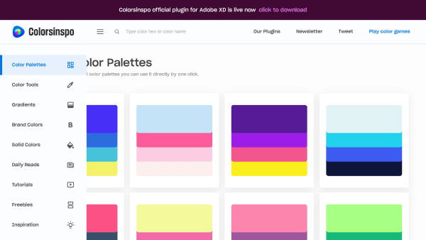 Colorsinspo's website screenshot