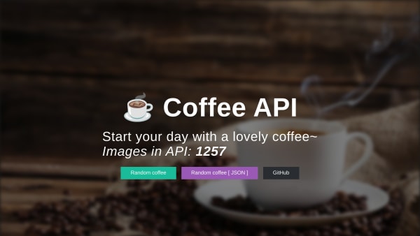 Coffee's website screenshot