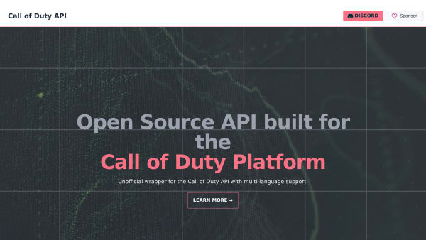 Call of Duty's website screenshot