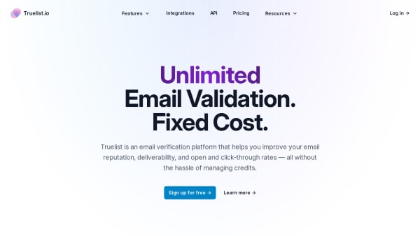 Truelist's website screenshot