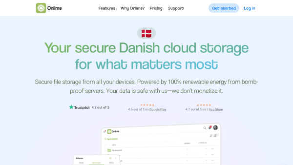 Onlime's website screenshot