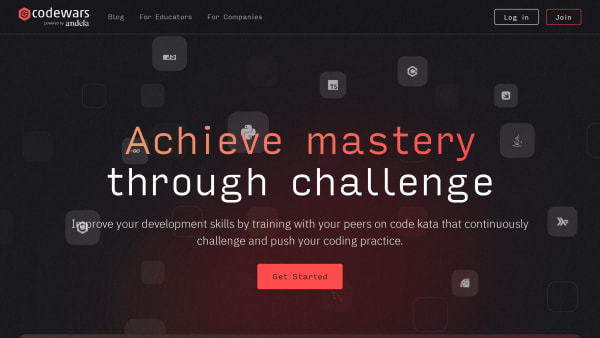 Codewars's website screenshot