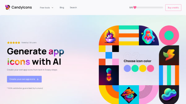 CandyIcons's website screenshot