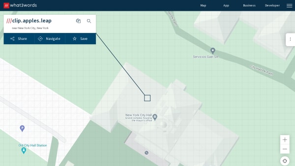 What3Words's website screenshot