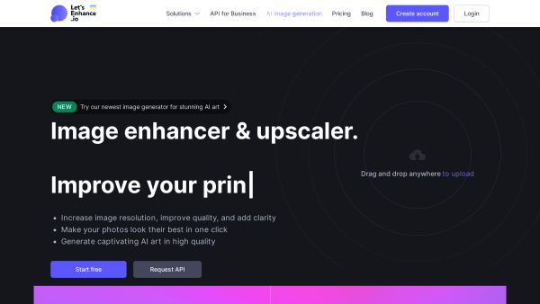 Let's website screenshot