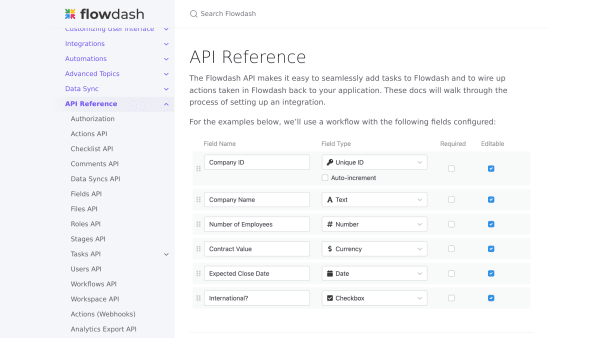 Flowdash's website screenshot
