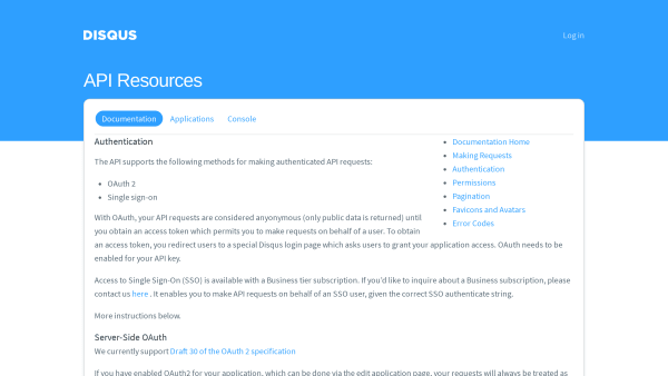 Disqus's website screenshot