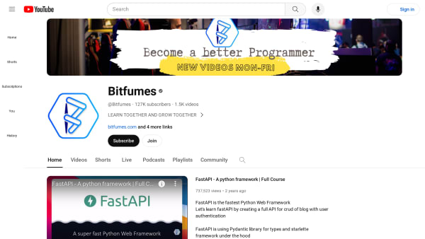 Bitfumes's website screenshot