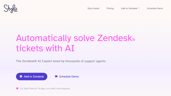 Stylo AI's website screenshot