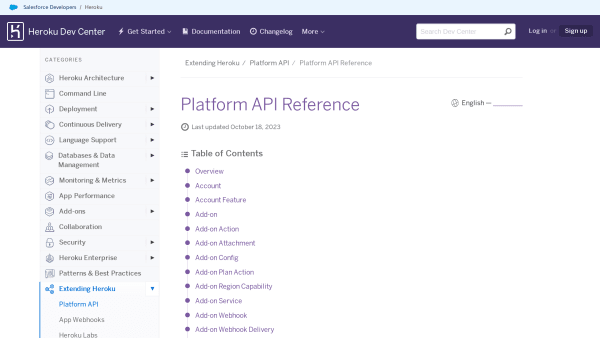 Heroku's website screenshot