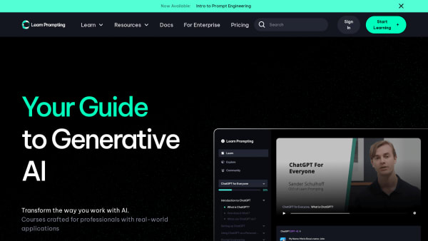 Learn Prompting's website screenshot