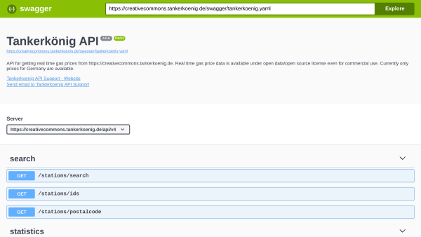 Tankerkoenig's website screenshot