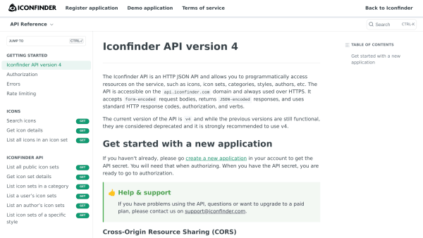 Iconfinder's website screenshot