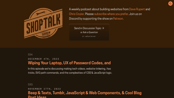 ShopTalkShow's website screenshot