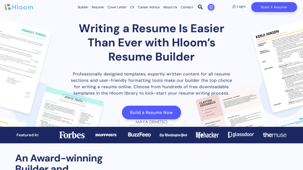 Hloom's website screenshot