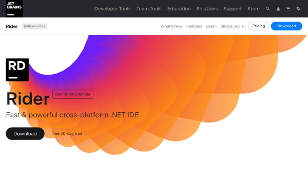 Rider's website screenshot