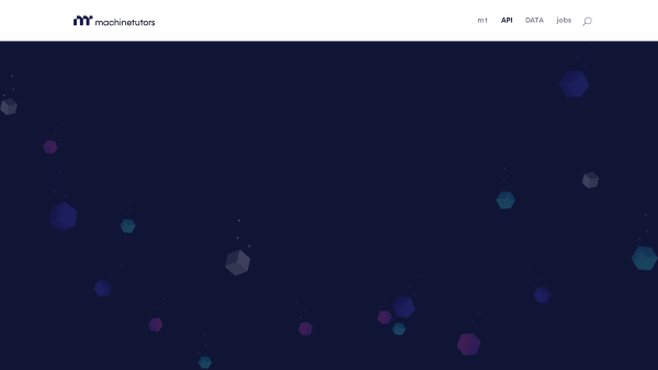 Machinetutors's website screenshot