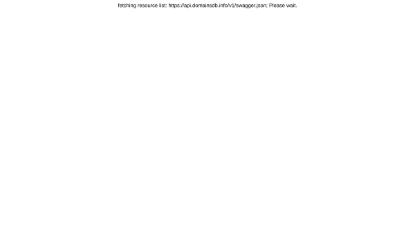 DomainDb Info's website screenshot