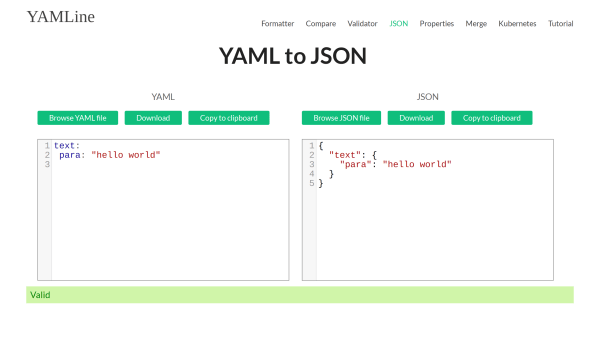 YAMLine's website screenshot