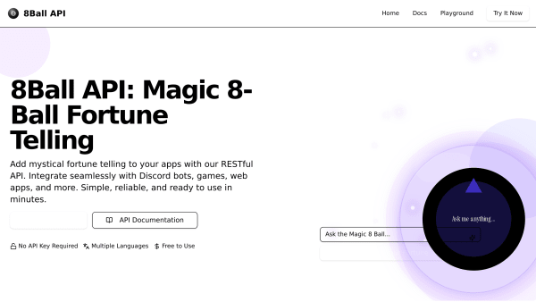 Eight Ball's website screenshot