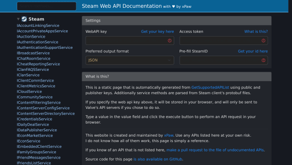 Steam's website screenshot
