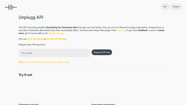 Unplugg's website screenshot
