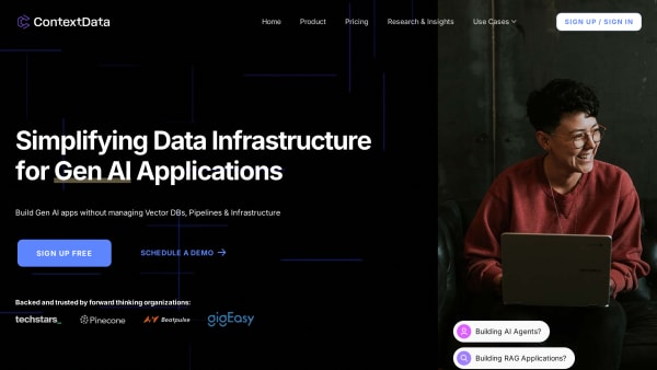 Context Data's website screenshot
