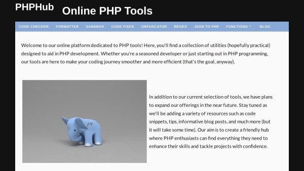 PHPhub's website screenshot