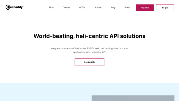 Helipaddy sites's website screenshot
