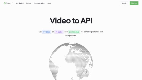 Hunt's website screenshot