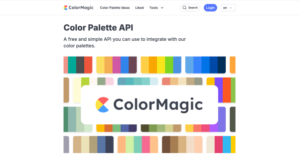 ColorMagic's website screenshot