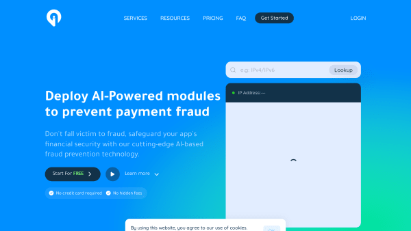 Greip's website screenshot