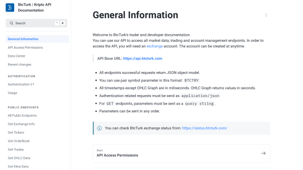 BtcTurk's website screenshot