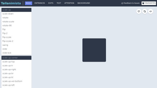 Tailanimista's website screenshot