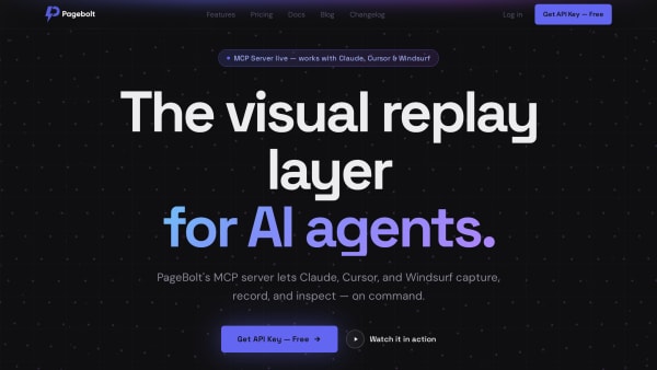 PageBolt's website screenshot