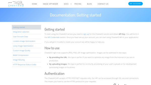 CheetahO's website screenshot