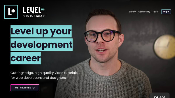Level Up Tutorials's website screenshot