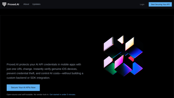 Proxed.AI's website screenshot